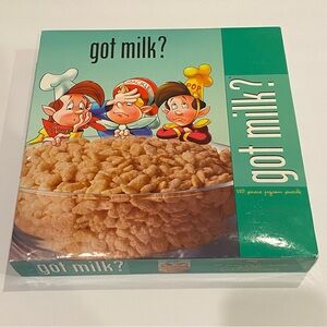 Kellogg's Rice Krispies Snap Crackle & Pop - Got Milk? 550-pc Jigsaw Puzzle NIB